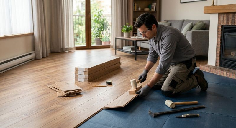 Laminate Floor Installation in Coventry, RI