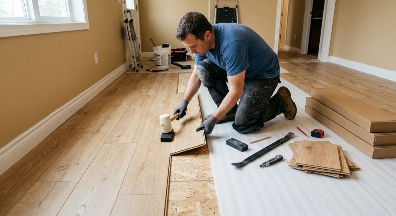 Laminate Floor Installation in Tiverton, RI