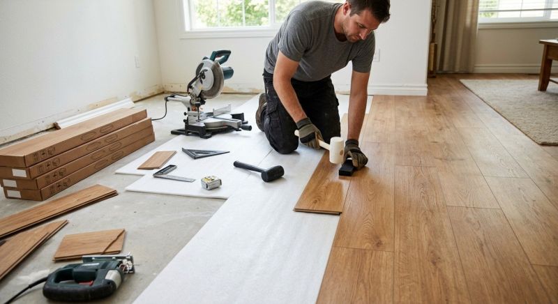 Laminate Floor Replacement in Coventry, RI