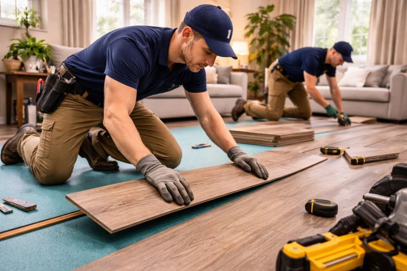Laminate Floor Replacement in Cranston, RI