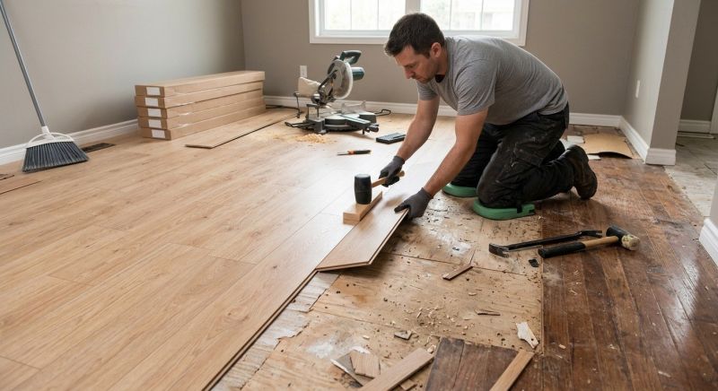 Laminate Floor Replacement in North Kingstown, RI