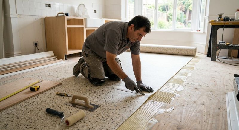 Linoleum Floor Installation in Coventry, RI