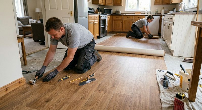 Linoleum Floor Installation in Newport, RI
