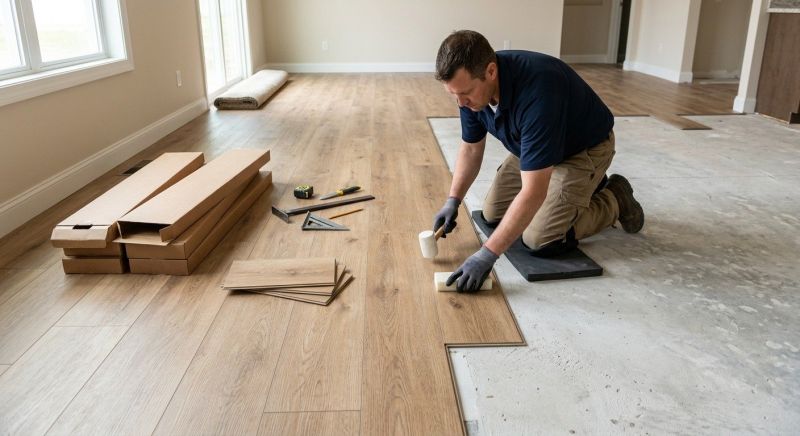 Luxury Vinyl Tile Installation in Little Compton, RI