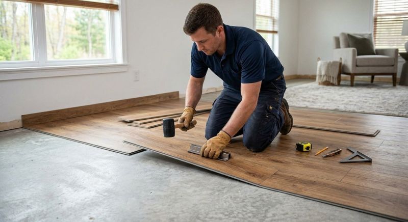 Luxury Vinyl Tile Installation in Warren, RI