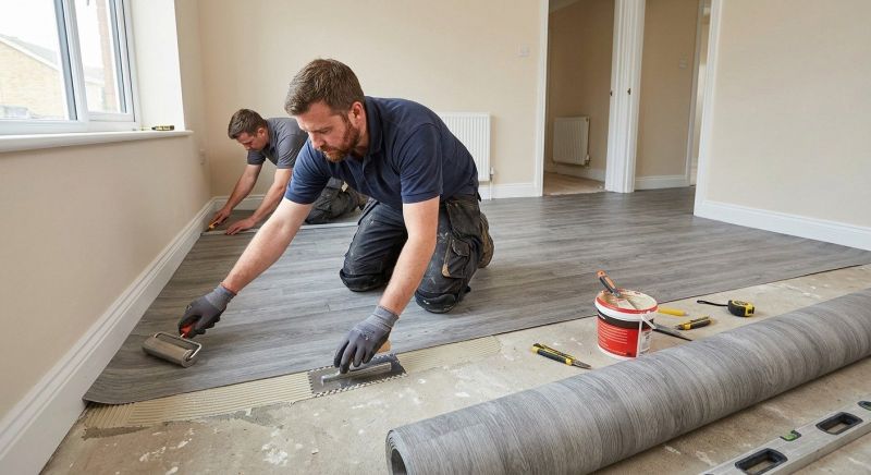 Sheet Linoleum Installation in Bradford, RI