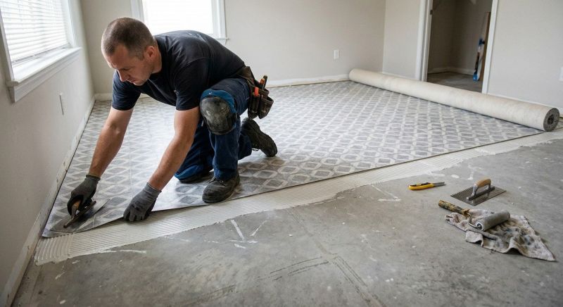 Sheet Linoleum Installation in Hope Valley, RI