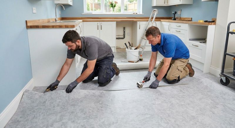 Sheet Linoleum Installation in Newport, RI